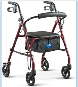 Senior walker with seat