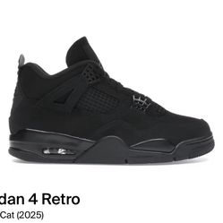 Jordan 4 Retro Black Cats Size 10.5 