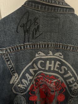 Signed True Religion Man Utd Denim Jacket