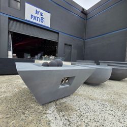 New Outdoor Concrete Fire Pit Heater Patio Furniture Table  Introducing the Ultimate GRC Concrete Fire Pit - Exclusively at Jr's Patio!  Concrete fire