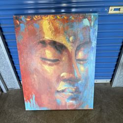 Colorful Buddha Canvas Art