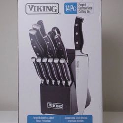 The Viking 15-Piece German Steel Knife Block Set 