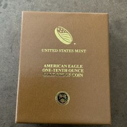 AMERICAN EAGLE 1/10th Oz GOLD