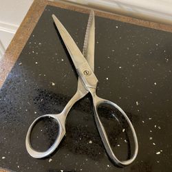 Vintage Sears Pinking Shears Stainless Steel Sewing Scissors 9”L