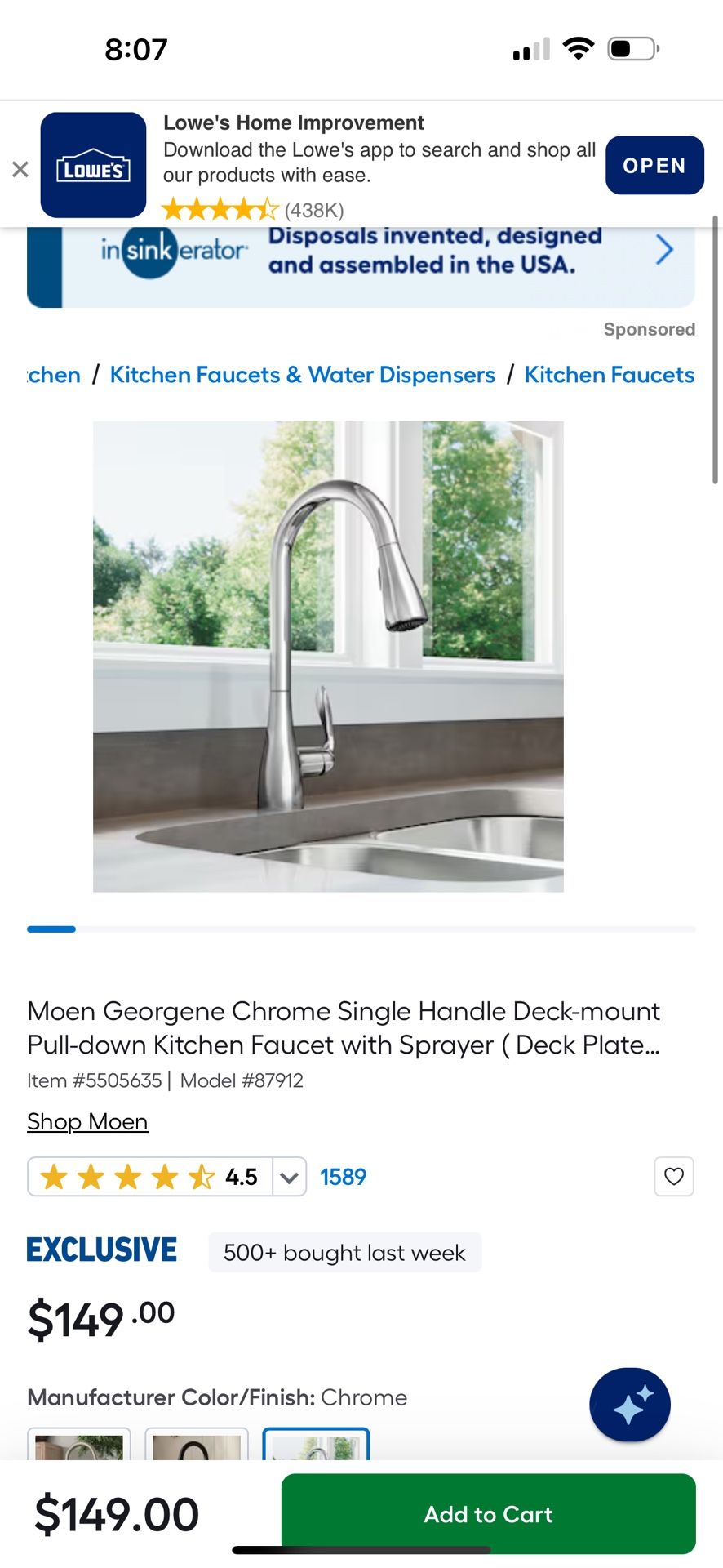 Brand New Kitchen Faucet