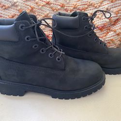 Timberland Women Boots Size 5.5 Black Leather ‼️