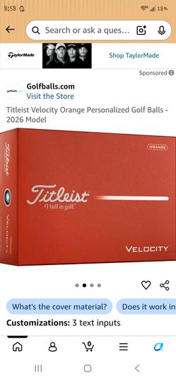 Titleist Velocity Orange Golf Balls