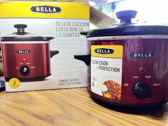 Bella 1.5 Quart Slow Cooker - Red