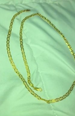 14K UnoAErre Italian Gold Curb Link Chain Necklace 30” Made in Italy Vintage