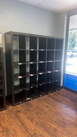 Dark brown book shelf