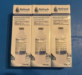 Brand New Lot Of 3 Refresh R-1000Replacement Water Filter, Sealed Inside Boxes