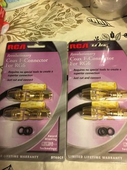 RCA coax F Connectors for RG6