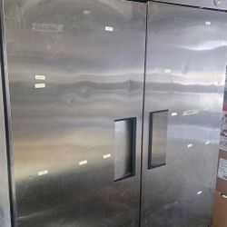 2 Door Stainless True Freezer 