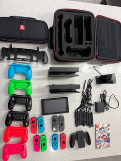 Nintendo Switch Bundle – 8 Joy-Cons, 2 Docks, Mario Party + Accessories