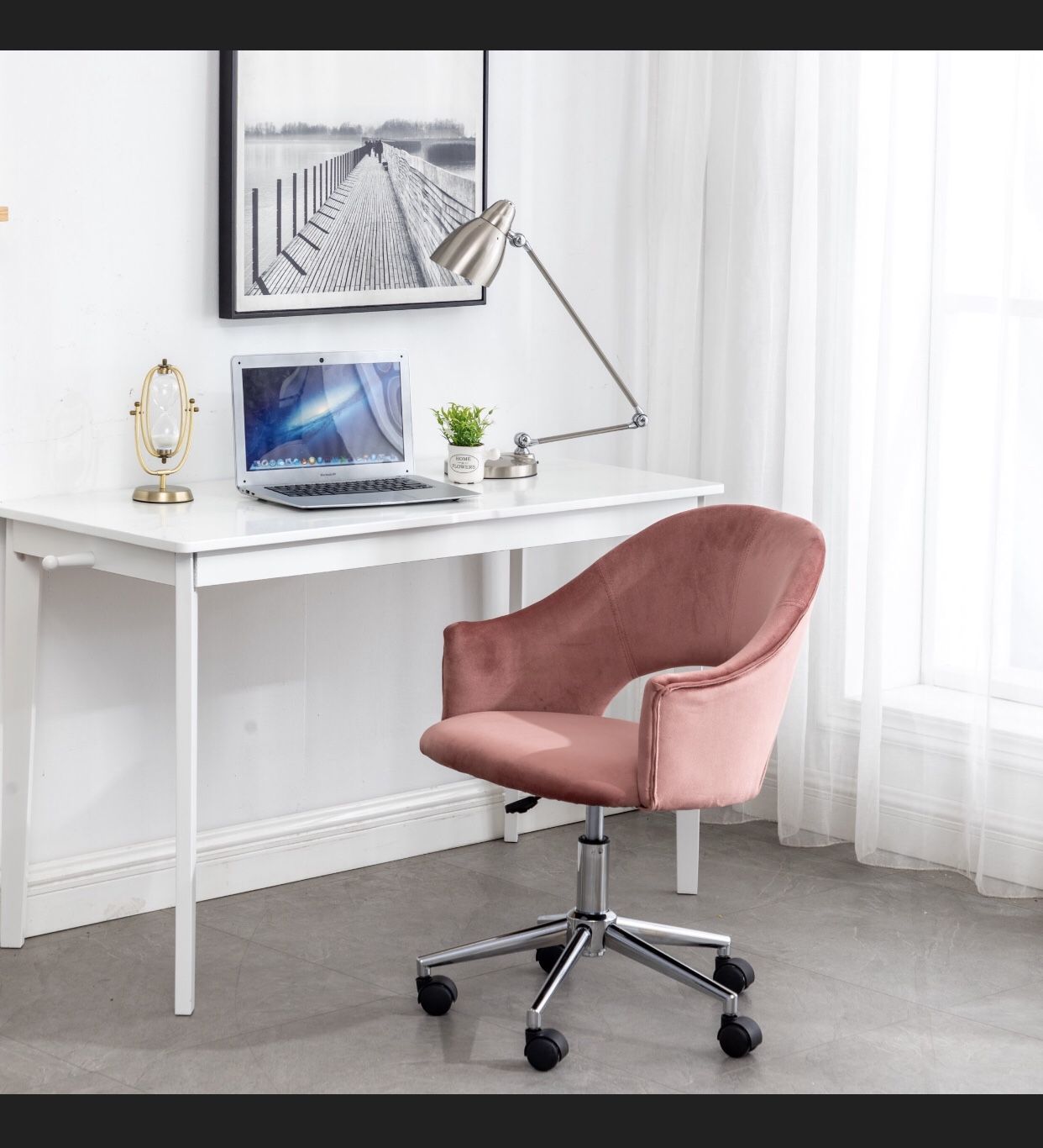 Rose gold velvet vanity chair office chair desk chair pink vanity chair velvet chairs BRAND NEW IN BOX