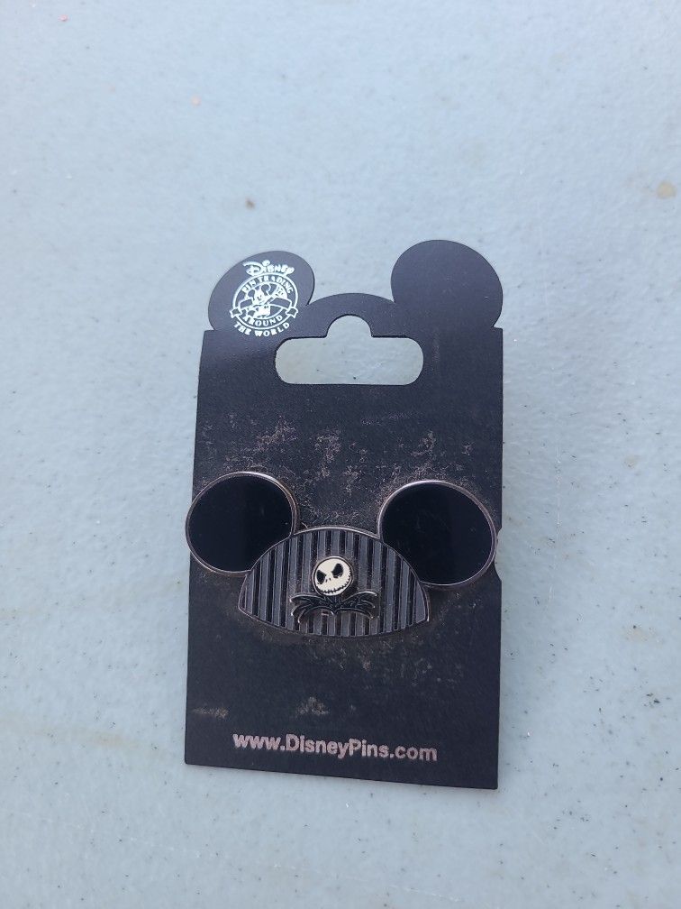 Disney Pin ✿ Nightmare Before Christmas Jack Skellington Mickey Ears Pin-on-Pin
