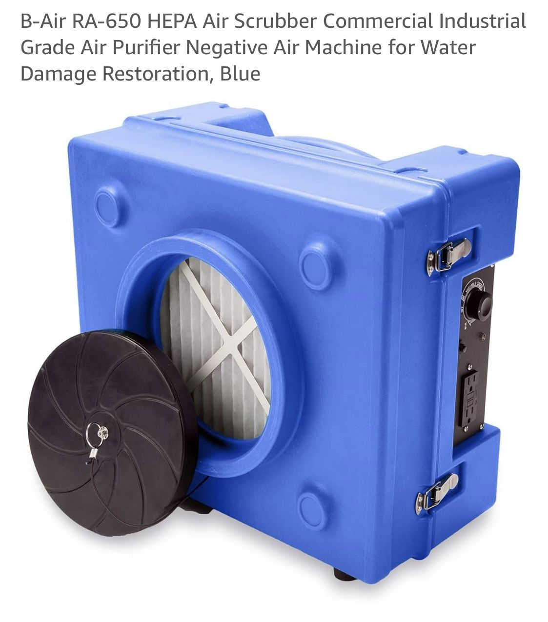 B Air RA 650 HEPA Air Scrubber Commercial Industrial Grade