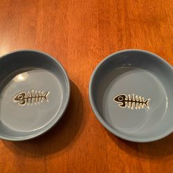 Cute Cat Food and Water Bowls