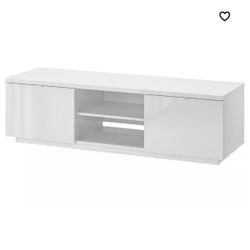 TV White Console WITH STORAGE