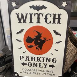 Halloween Witch Sign
