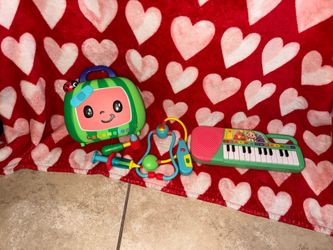 Cocomelon Toy Bundle Playhouse Bus Doctor Kit Keyboard Plush Food