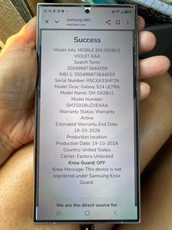Samsung S24 Ultra unlocked