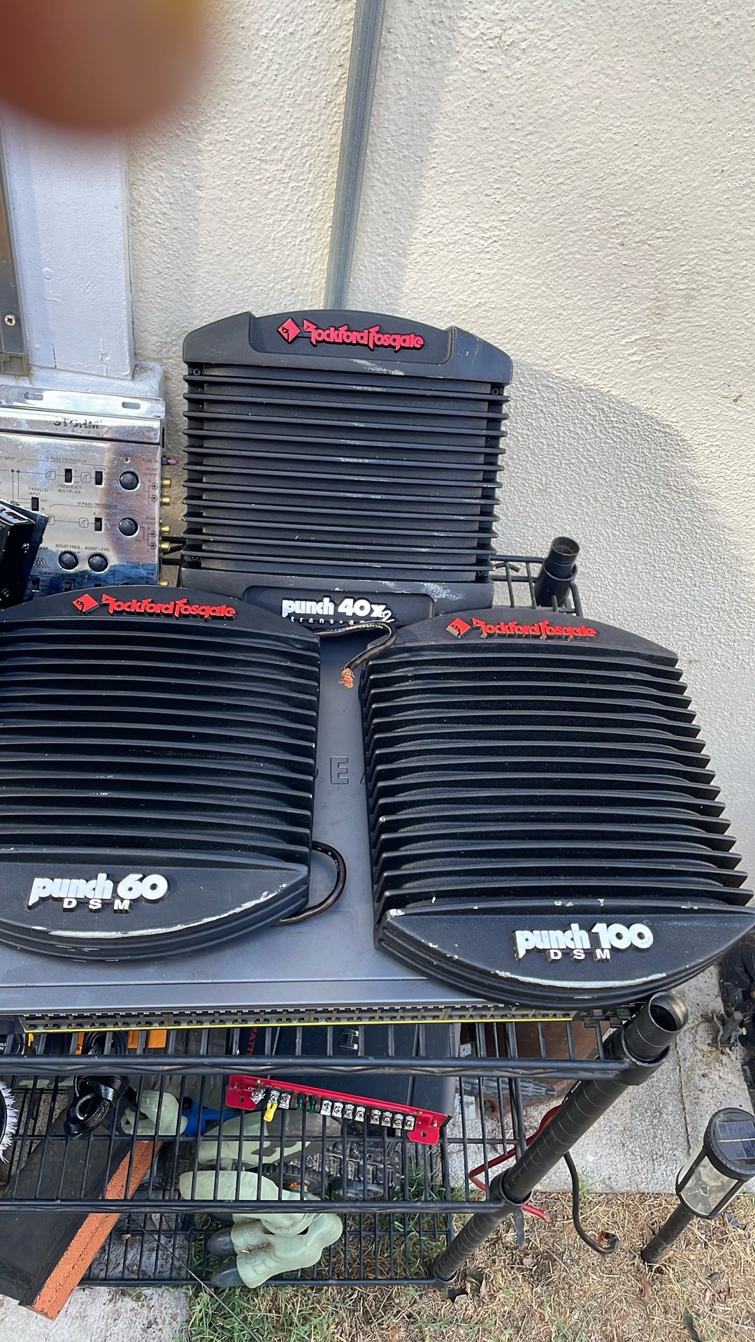 RockfordFosqate Amplifiers 40x2trans•ana, Punch 60 DSM, Punch 100DSM