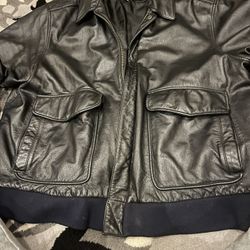 Croft & Barrow Black Leather Jacket