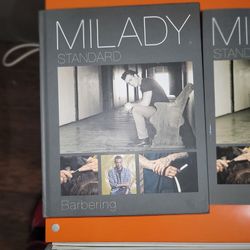 Milady Standard Barbering-Hardcover & Student Workbook-Paperback Milady New-2016