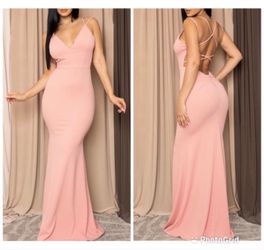 Large pink gown