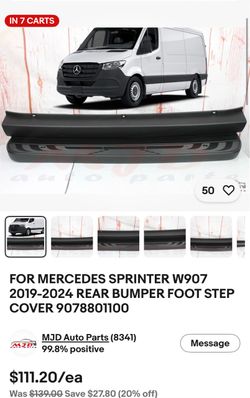 Mercedes sprinter Rear step cover