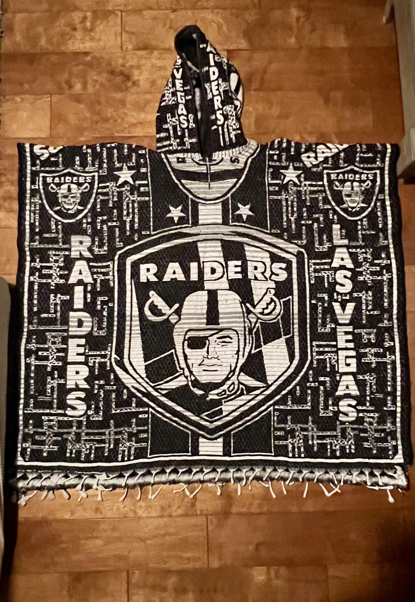 Raiders Zarape Poncho