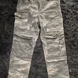 Military Cargo Pants- USA- Black & Gray Camo- Size XL