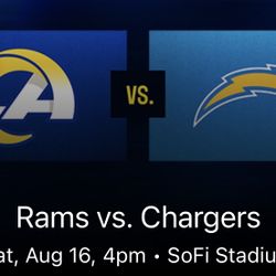Chargers vs Rams $50each