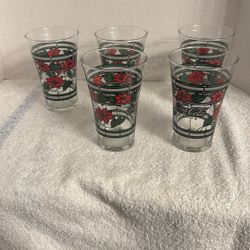 5 Coca-Cola Glasses 