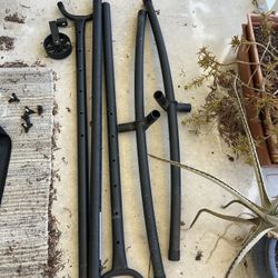 Steel hammock holder