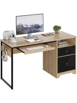 ❤️‍🔥 55 Inch Computer Desk with Keyboard Tray