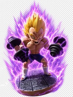 Vegeta Dragon Ball Z Figure with Dumbbells