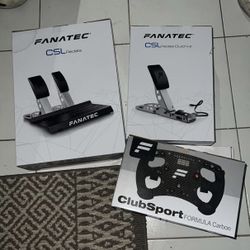 Fanatec ClubSport Formula Carbon + CSL Pedals + Clutch Kit – Perfecto estado