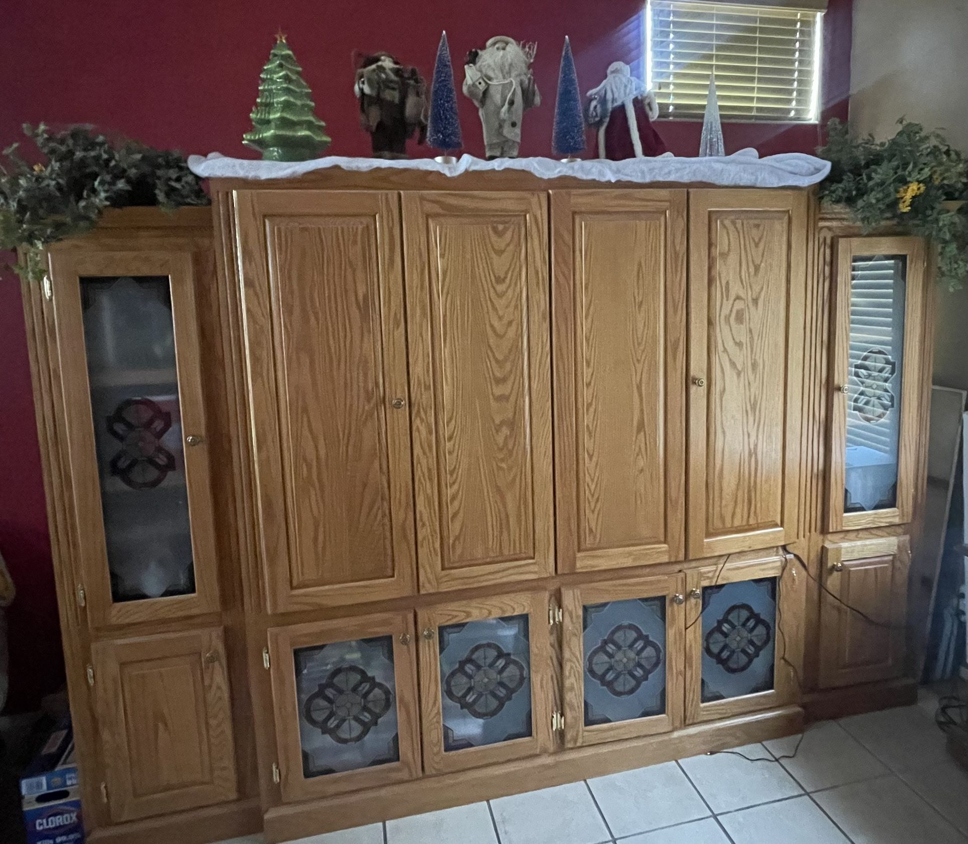 Entertainment Center Real Wood- Make Offer 