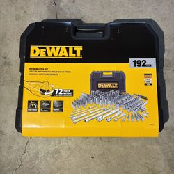 DEWALT 192 Pcs. Tool Set 1/2 1/4 3/8 Socket Set, SAE Metric Wrench Set