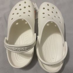White Crocs Size 9M/11W