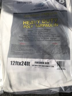12X24 heavy duty tarp