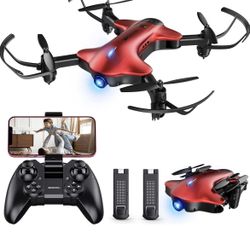 Brand New Drone for Kids, Spacekey FPV Wi-Fi Drone with Camera 1080P FHD, Real-time Video Feed, Great Drone for Beginners, Quadcopter Drone with Altit