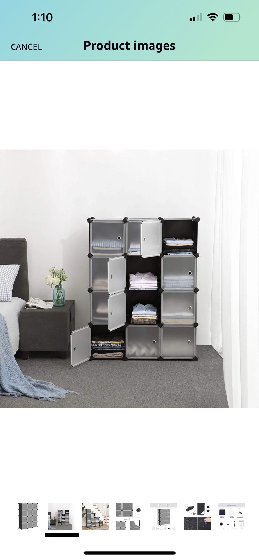 12 Cube Storage Organiser