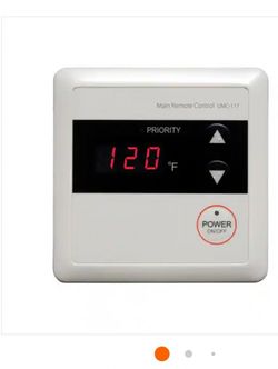 Rheem RTG20006DW Wired Main Remote Control for Tankless Gas Water Heaters