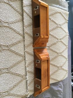 Wood shelves