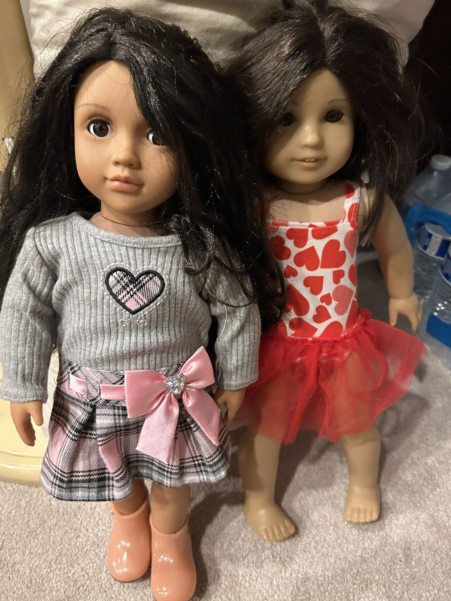 2 American Girl Dolls, No Outfits