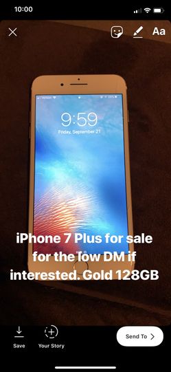 iPhone 7 Plus 128 Gb Gold