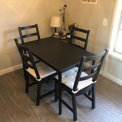 Dining and Kitchen Table With Chairs Set Of 4